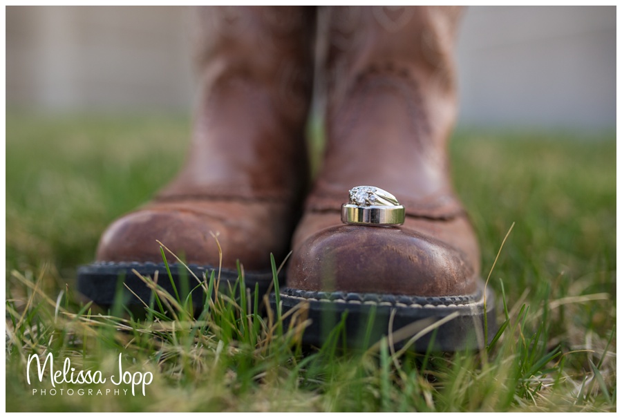farm girl wedding ring shot mn wedding photographer