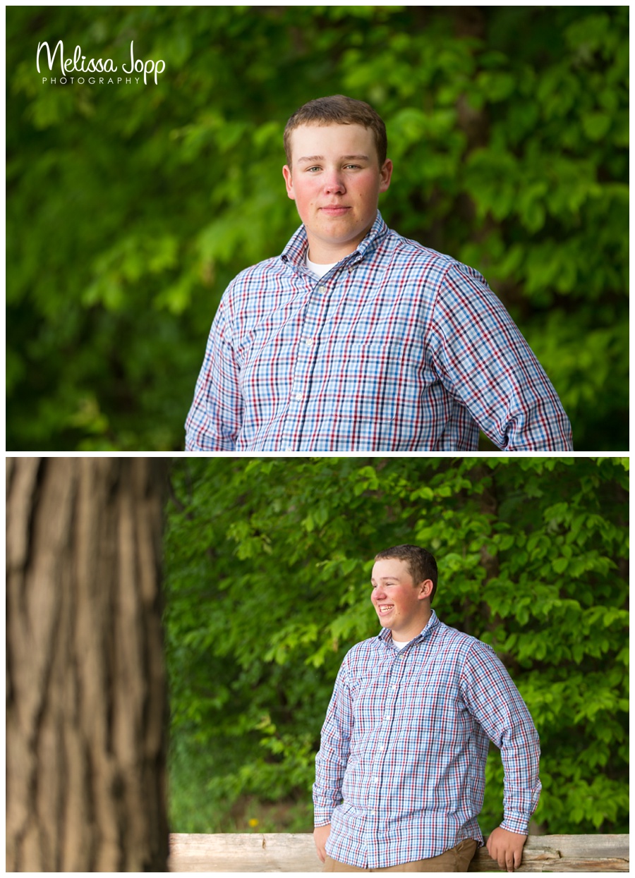 outdoor photo session with high school senior chanhassen mn