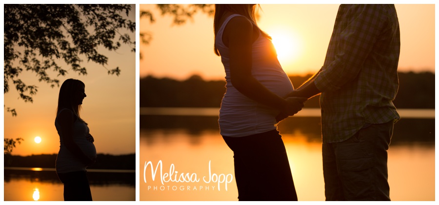 gorgeous maternity pictures near lake with chanhassen mn maternity photographer