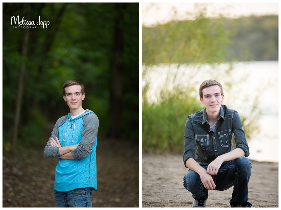 senior pictures by a lake chanhassen mn